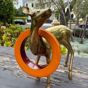 Red and Orange wooden lacquer bracelet